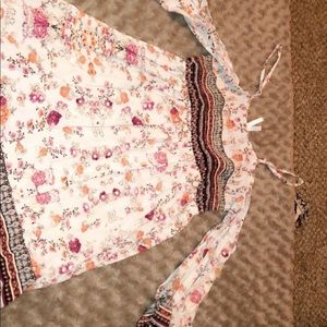 Off the shoulder floral dress